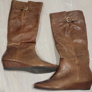 Steve madden intyce tall leather riding boots size 6.